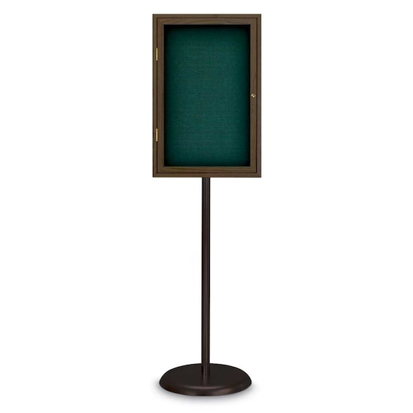 United Visual Products Corkboard, Triple Door, Radius Frame, 72x36", Bronze/Pearl UV7005-BRONZE-PEARL - main